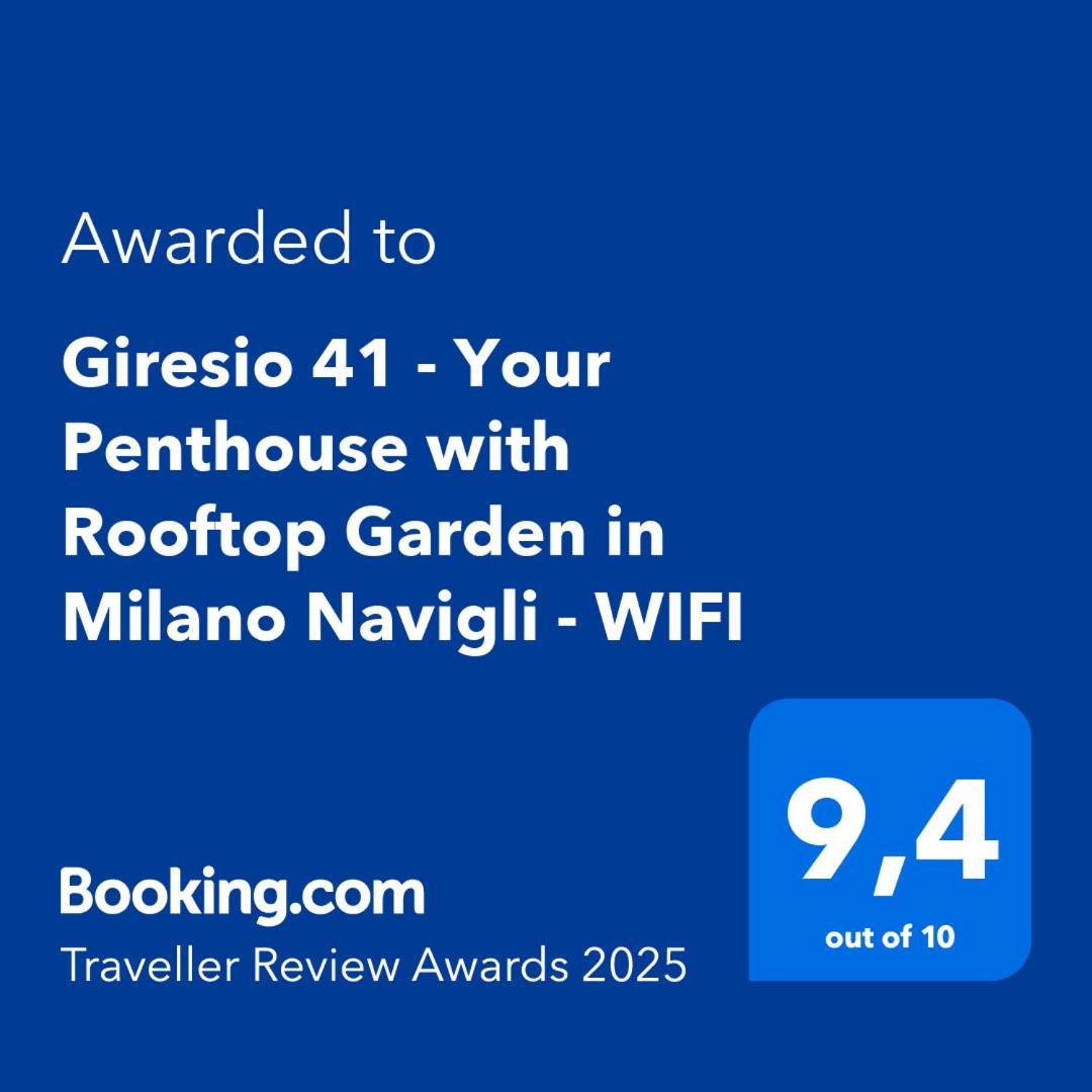 Giresio 41 - Your Penthouse With Rooftop Garden In Milano Navigli - Wifi Bagian luar foto